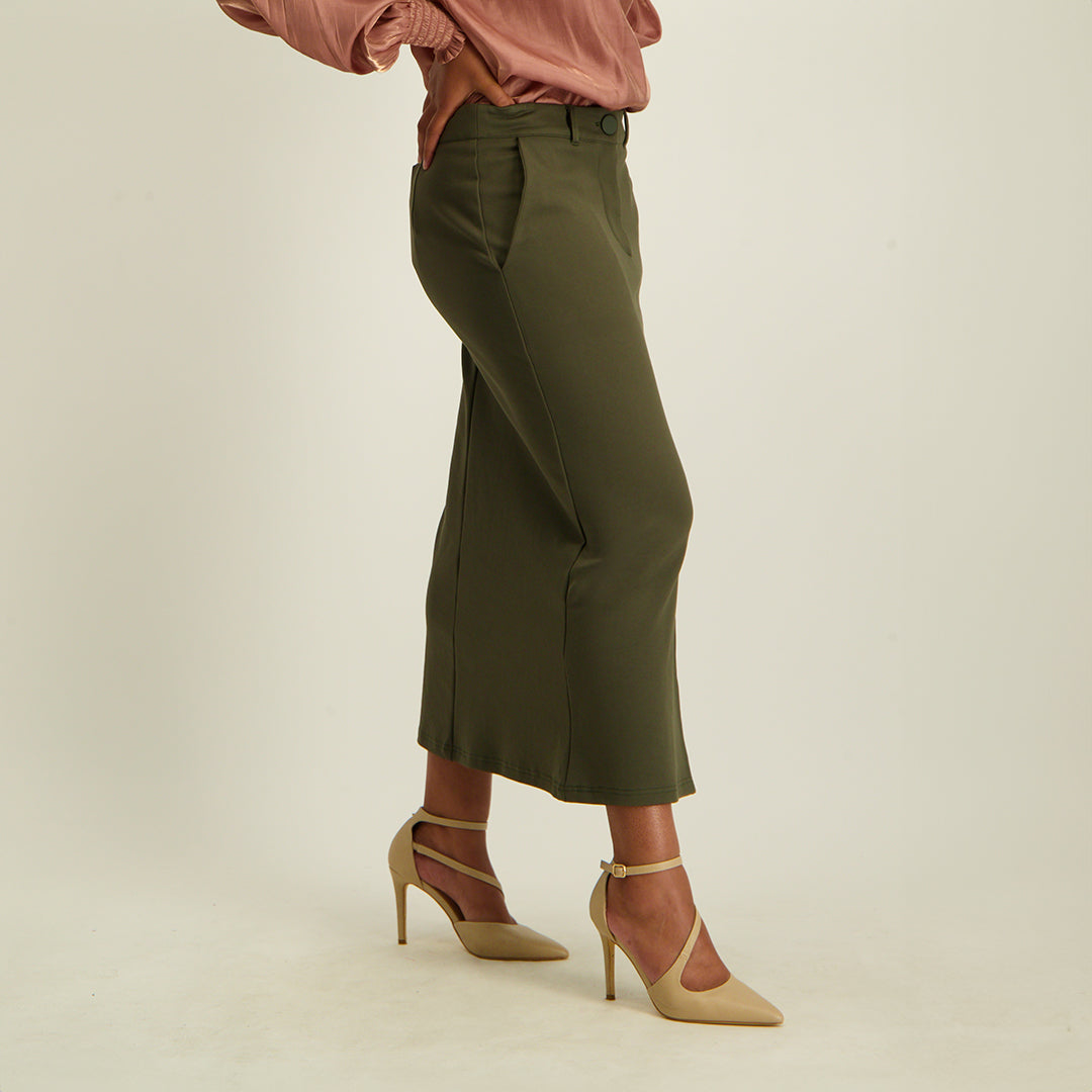 Ladies Ciarra Olive Skirt