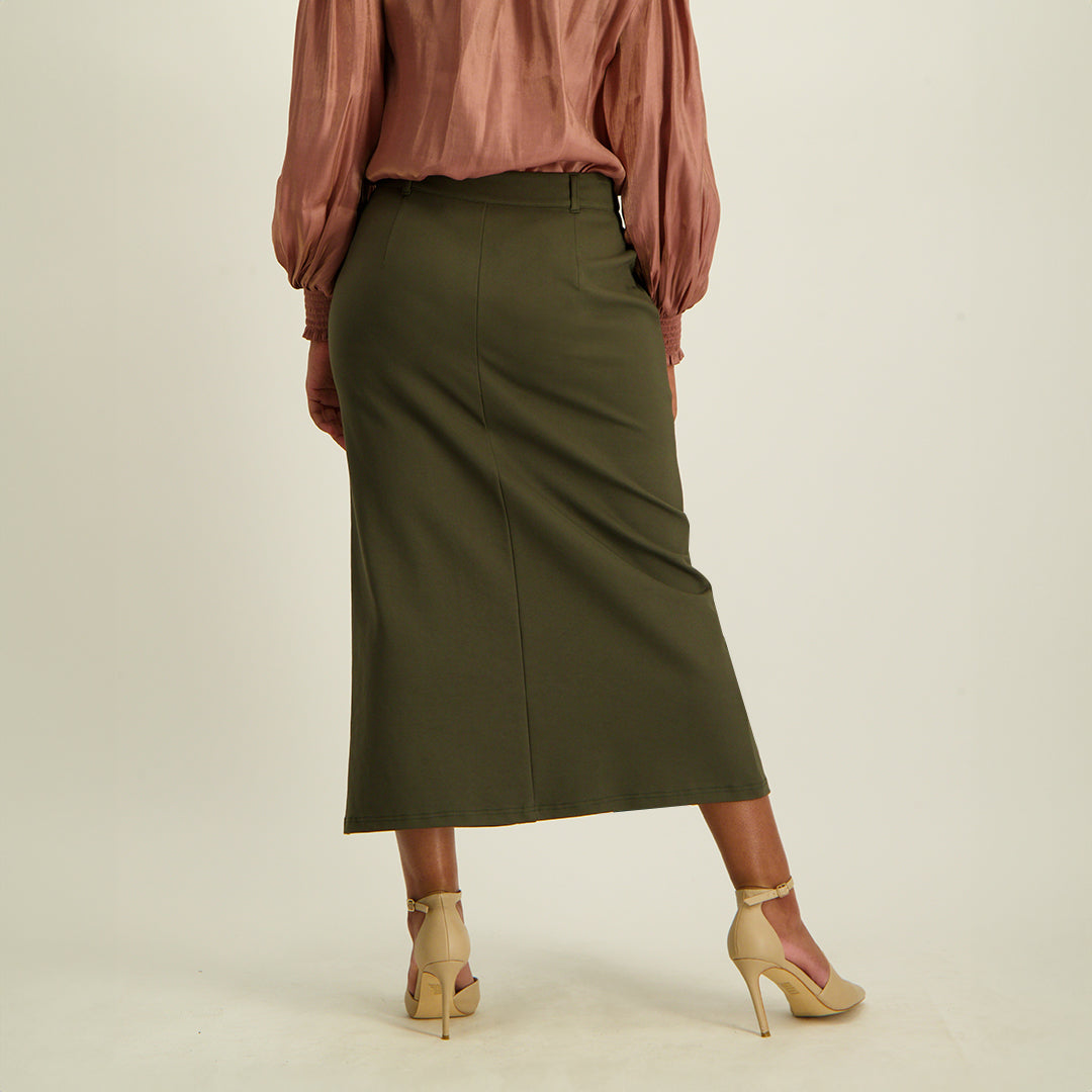 Ladies Ciarra Olive Skirt