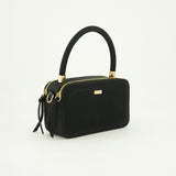 Camera Crossbody Bag.Stone Jacquard Strap.