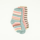 Striped 4 Pack Long Socks.