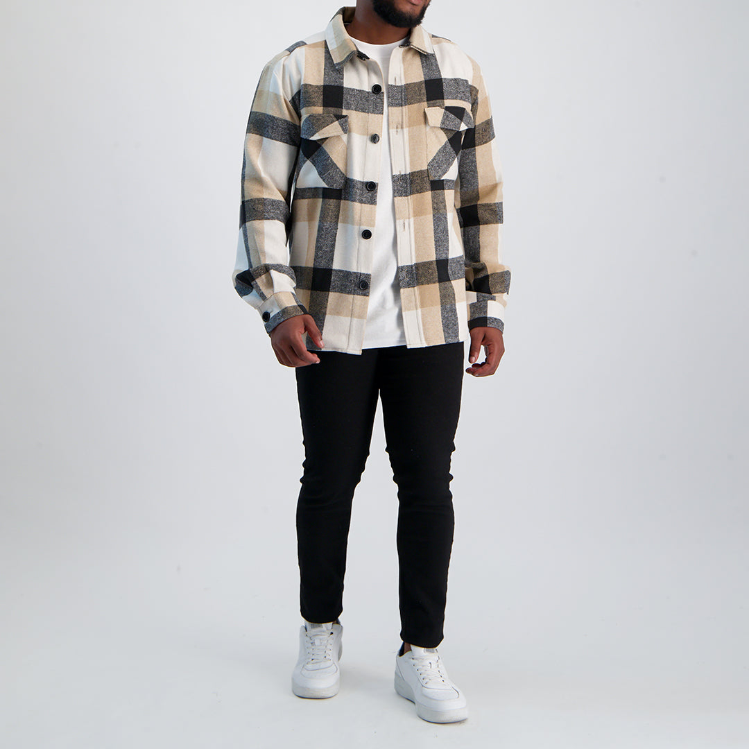 Mens Brown Shacket