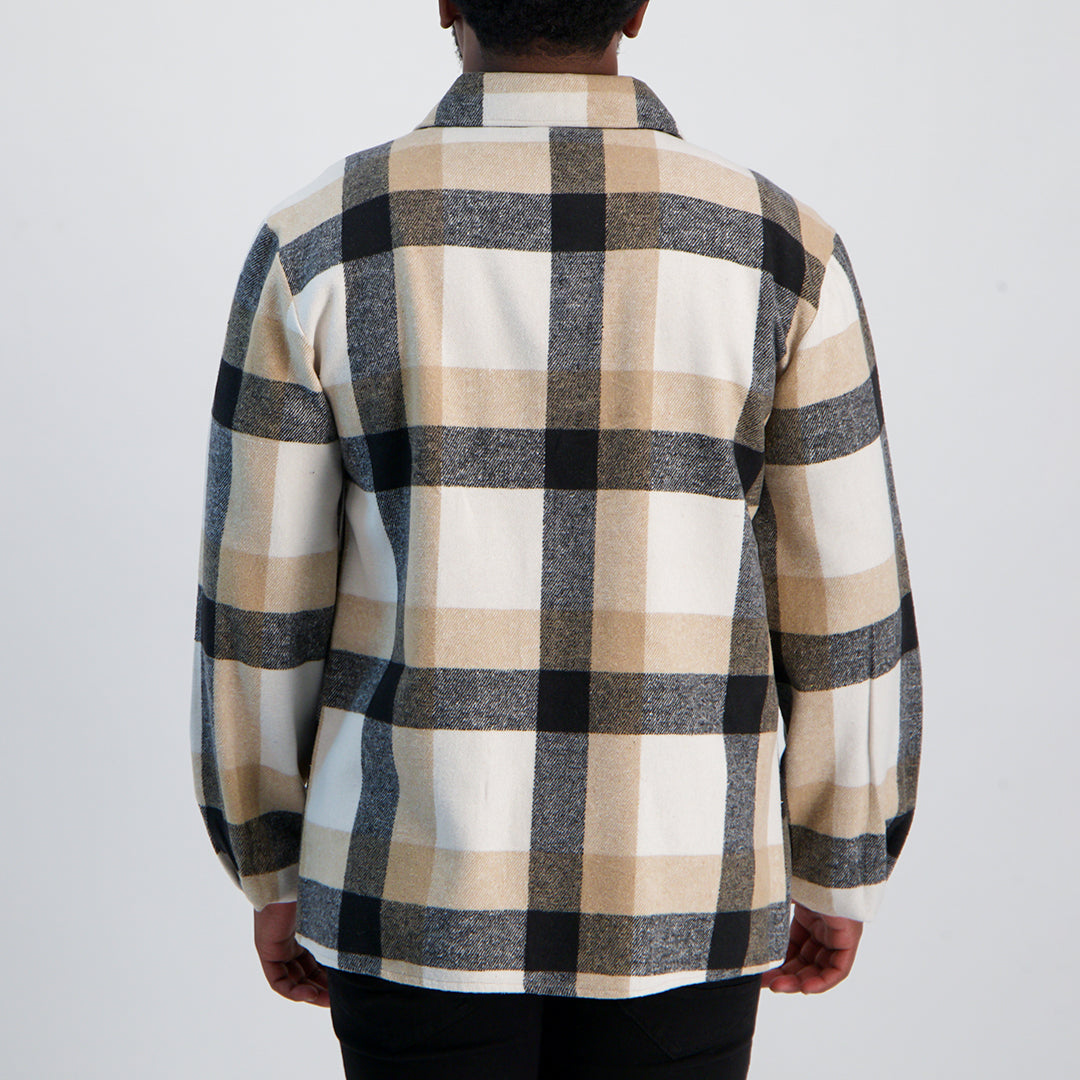 Mens Brown Shacket