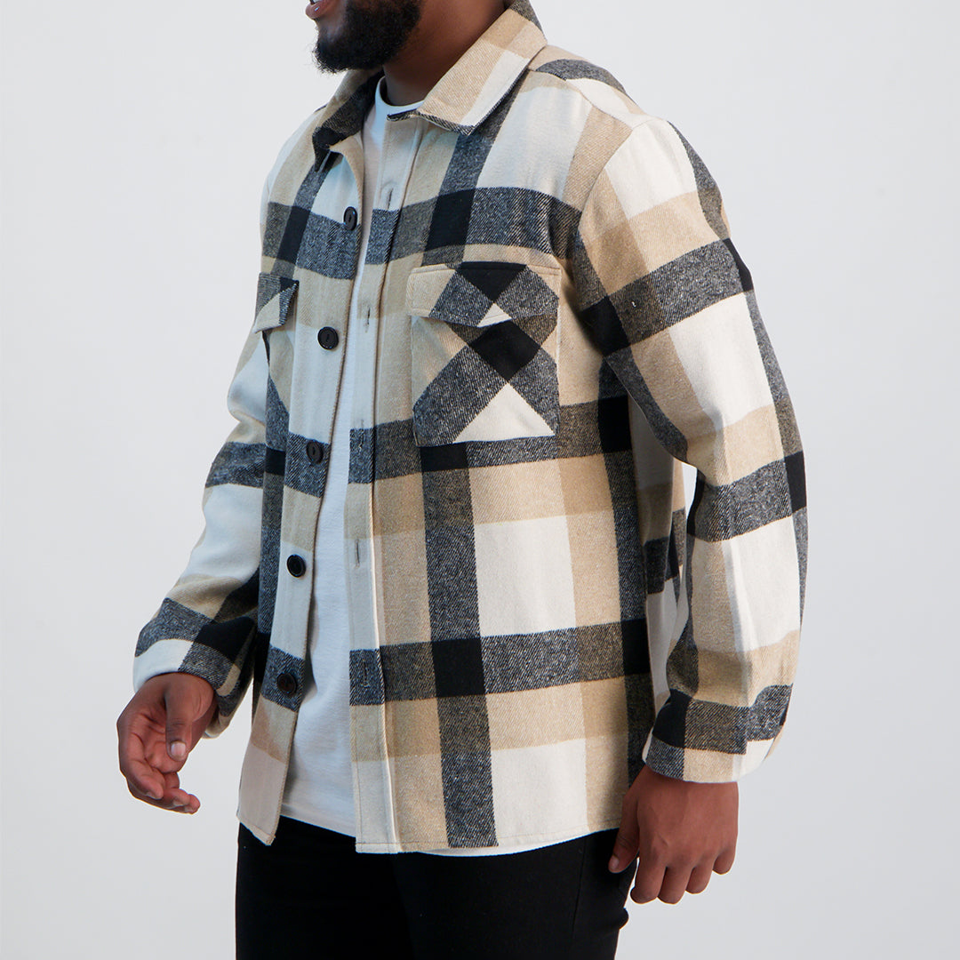 Mens Brown Shacket