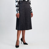 Charcoal Pleated Skirt