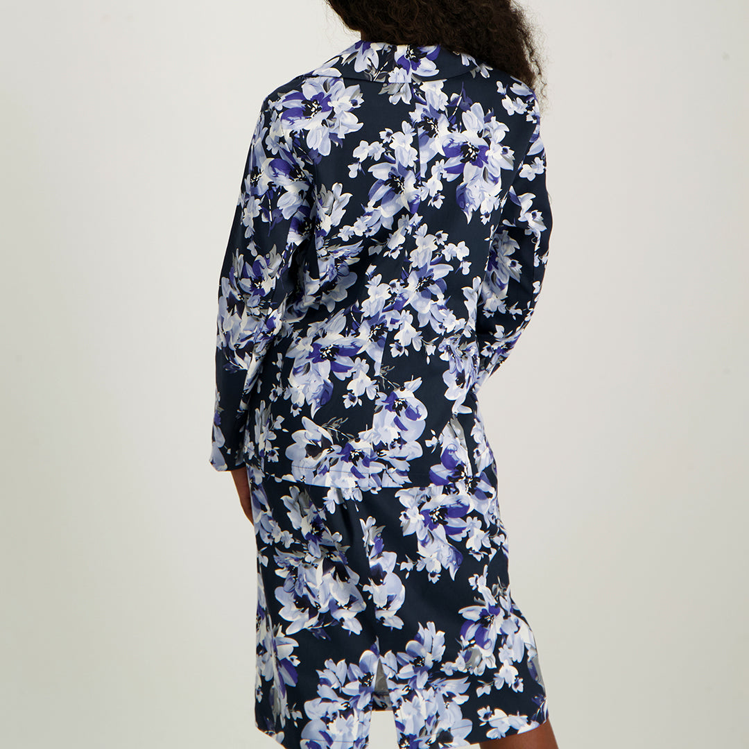 Navy/Blue Floral Blazer