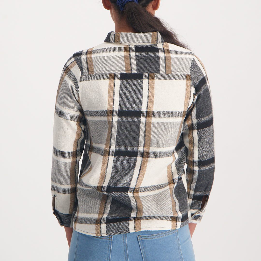 Girls Check Shacket