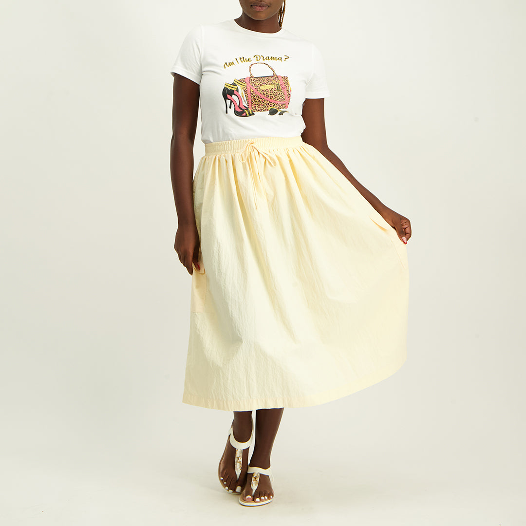 Stone Cargo Skirt