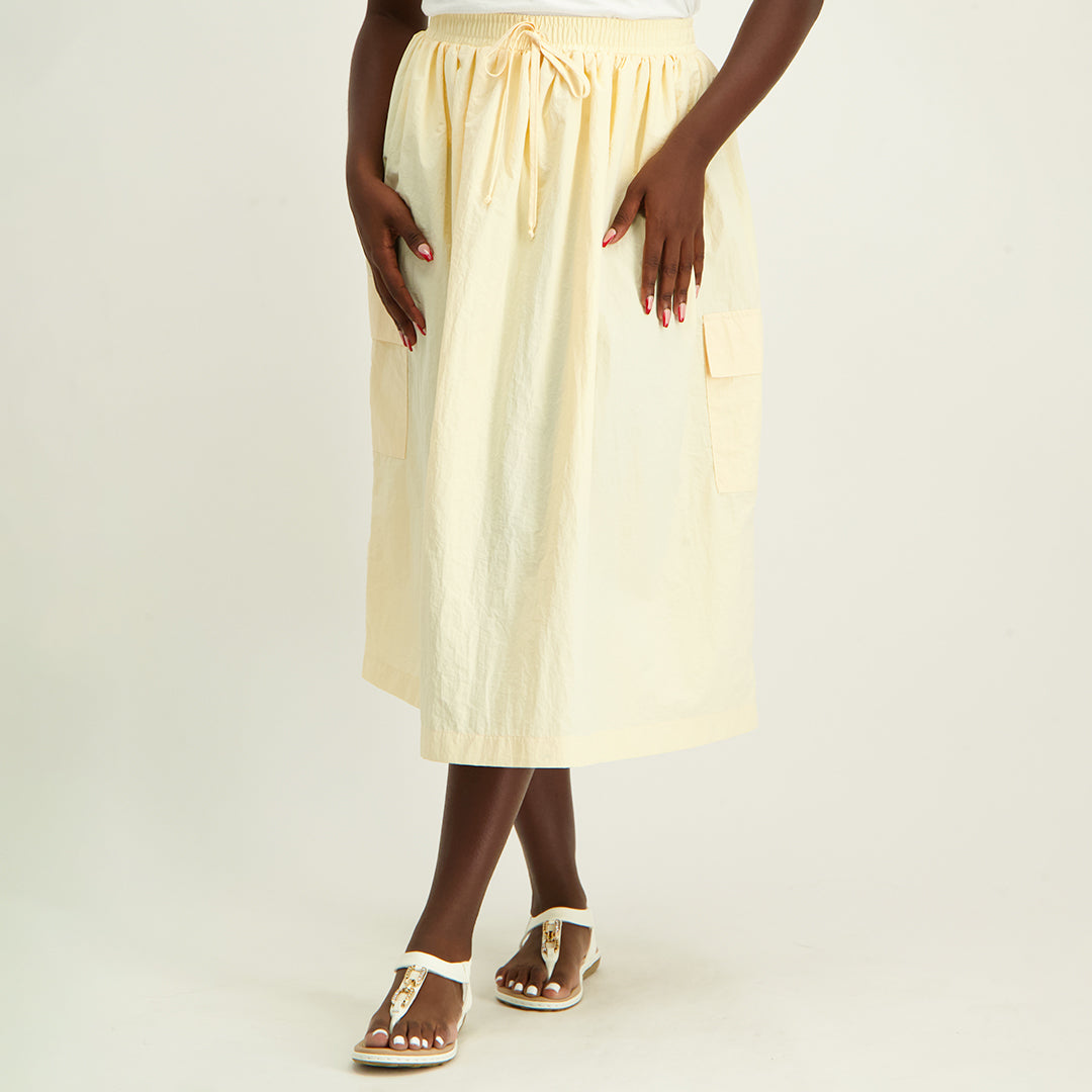 Stone Cargo Skirt