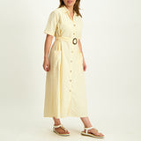 Cream Shirt Dress