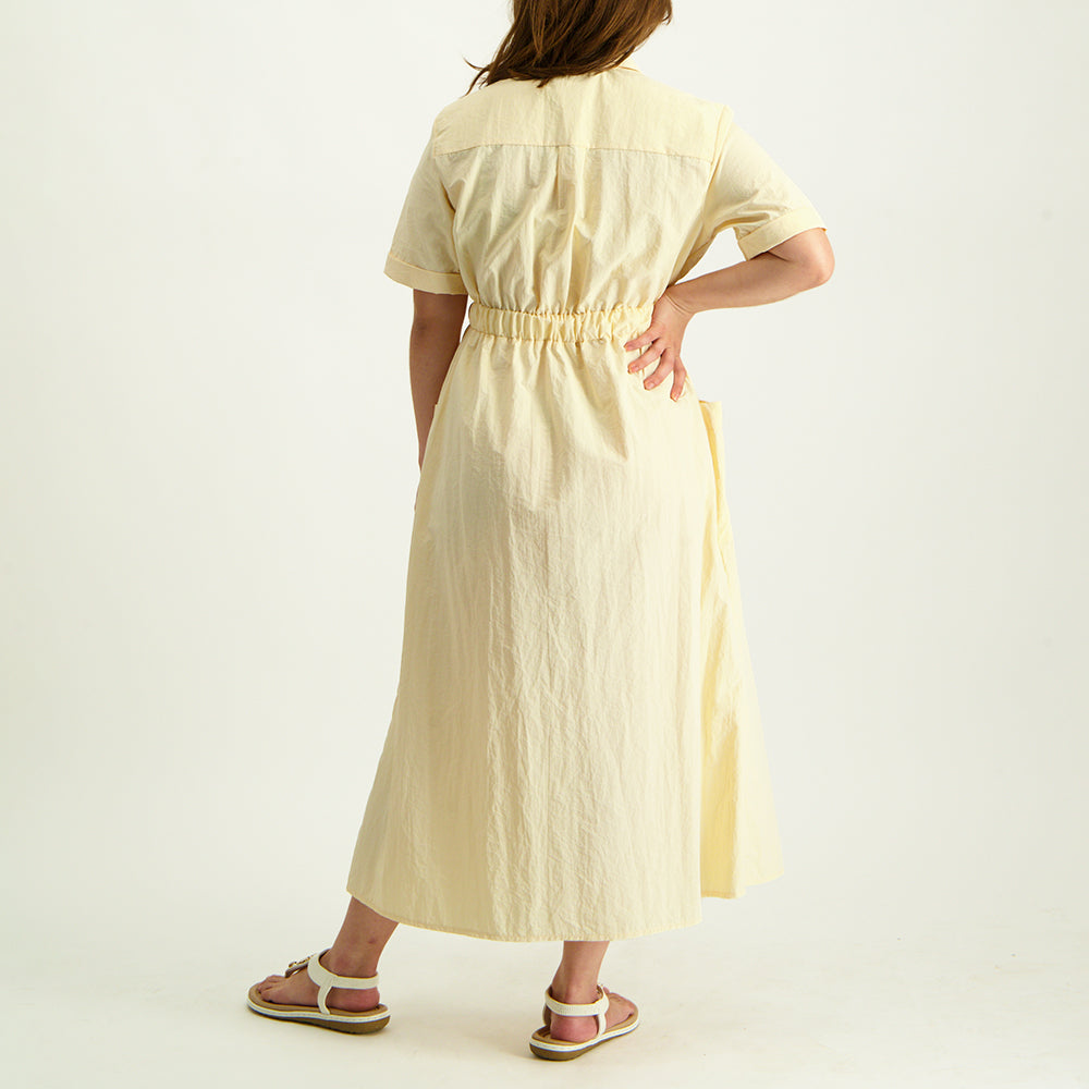 Cream Shirt Dress