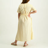 Cream Shirt Dress