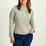 Charcoal Turtle Neck Top