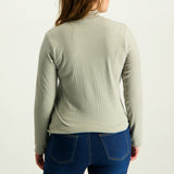 Charcoal Turtle Neck Top