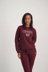 Ladies  Berry Long Sleeve Sweater