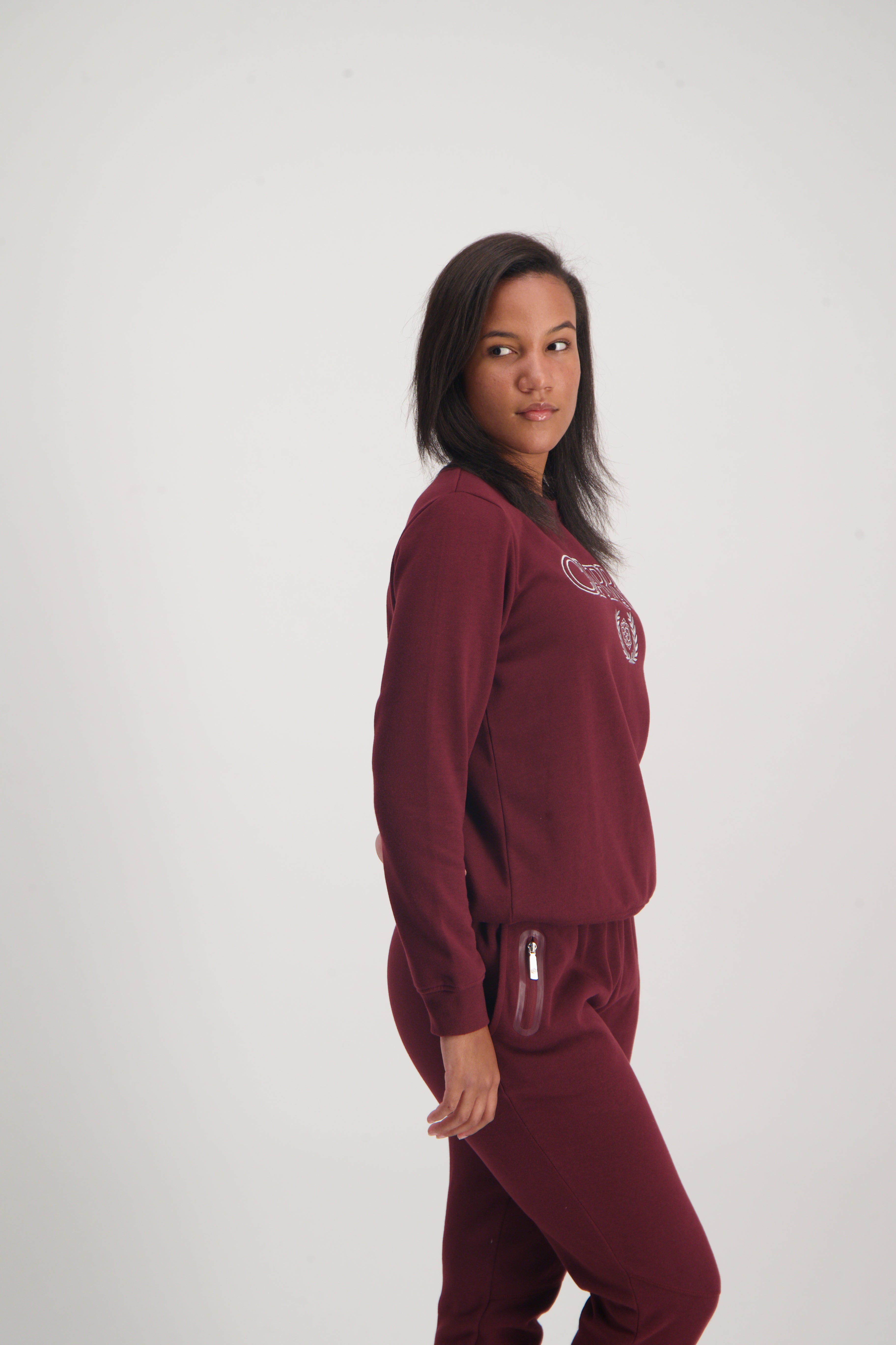 Ladies  Berry Long Sleeve Sweater
