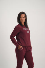 Ladies  Berry Long Sleeve Sweater