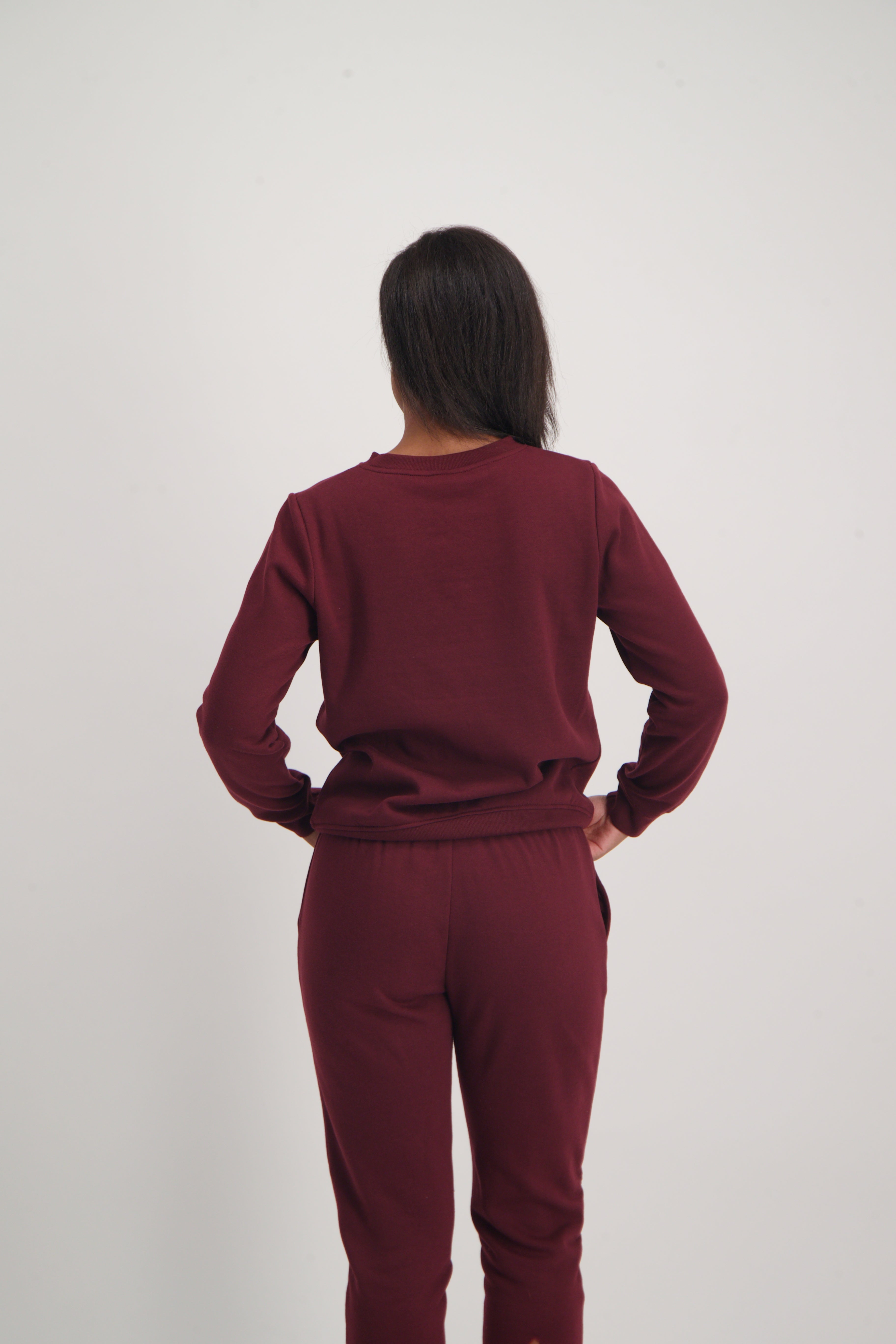 Ladies  Berry Long Sleeve Sweater