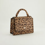 Top Handle Crossbody Bag.Gold Chain Strap.