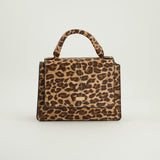 Top Handle Crossbody Bag.Gold Chain Strap.