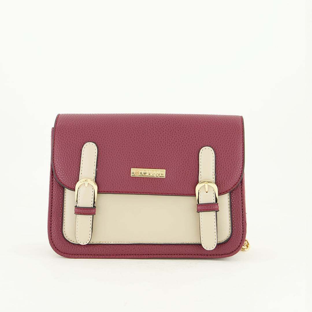Crossbody Bag.Chain And Pu Strap.