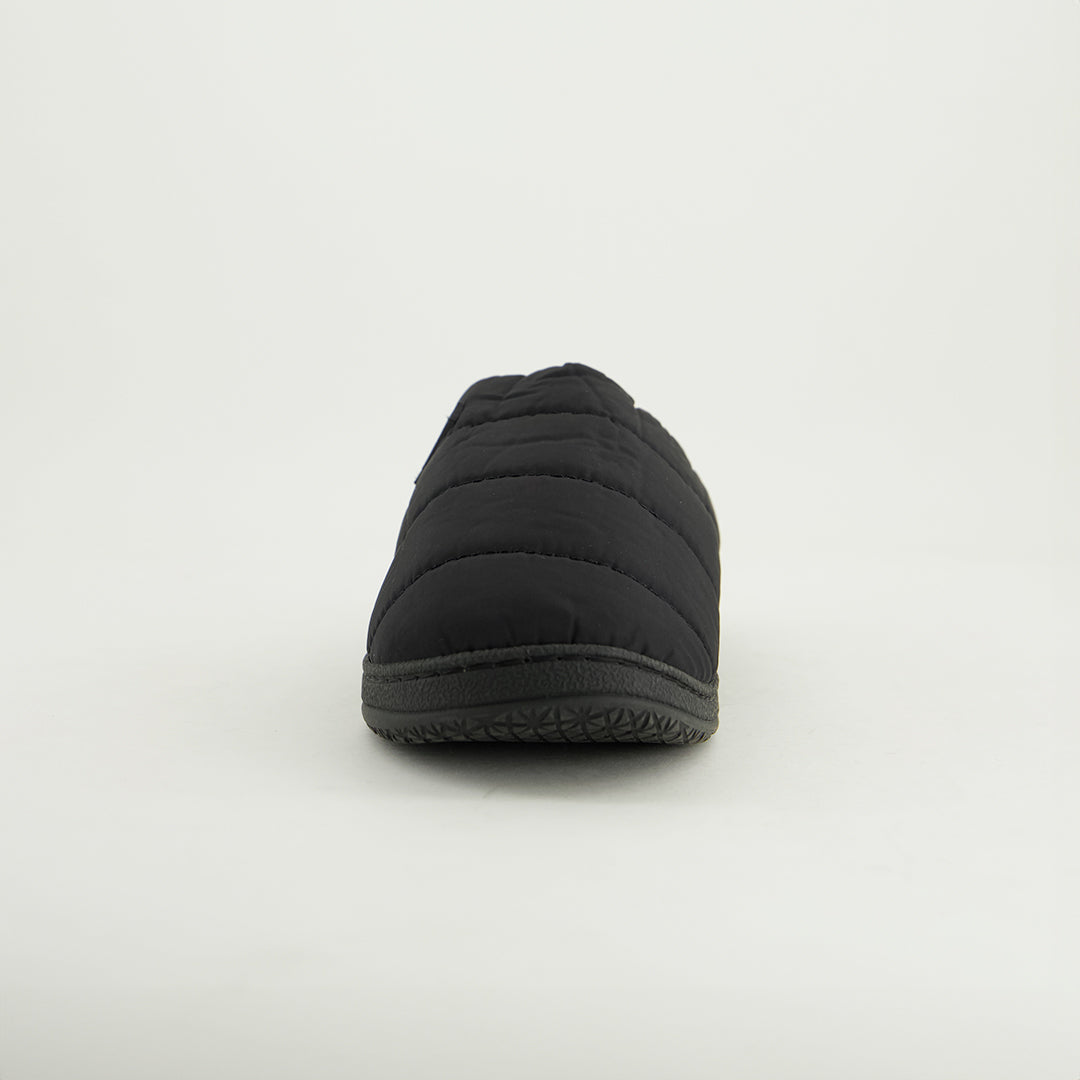 Nylon Bedroom Slipper.Rubber Badge.