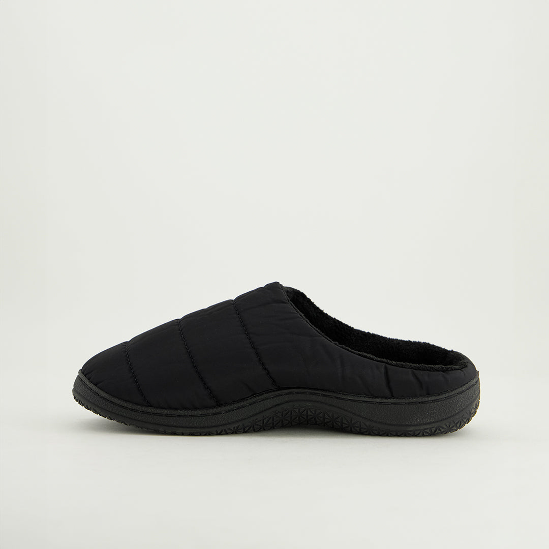 Nylon Bedroom Slipper.Rubber Badge.