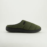 Nylon Bedroom Slipper.Rubber Badge.