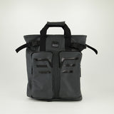 Coated Canvas Utility Tote Backpack.Wing HD Print.