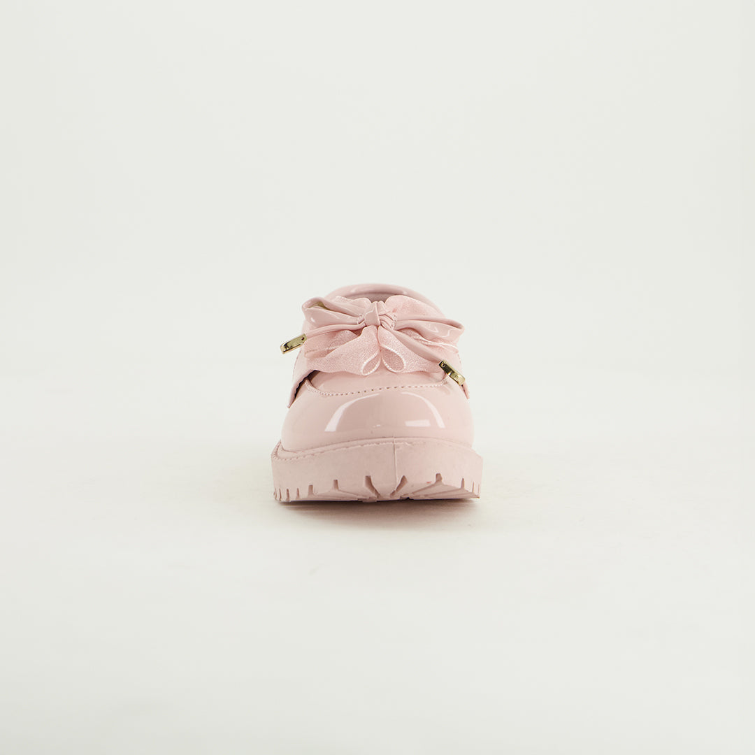 Loafer Slip On Shoe.Chiffon Bow.