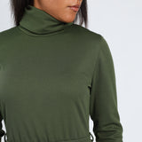 Olive Ribb Dress