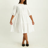 White Tiered Dress