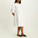 White Tiered Dress