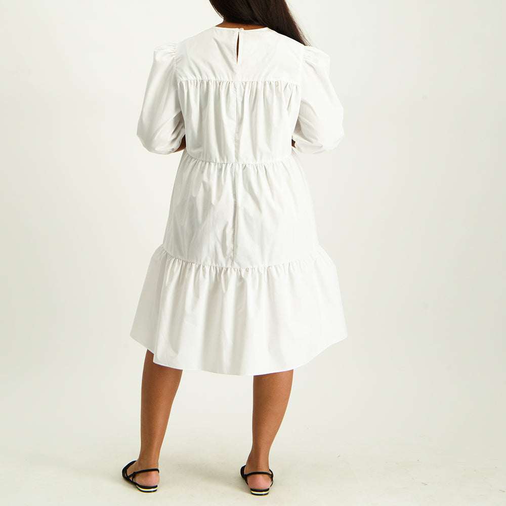 White Tiered Dress