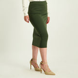 Olive Pencil Skirt