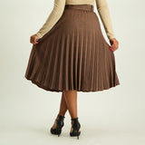 Check Pleated Skirt