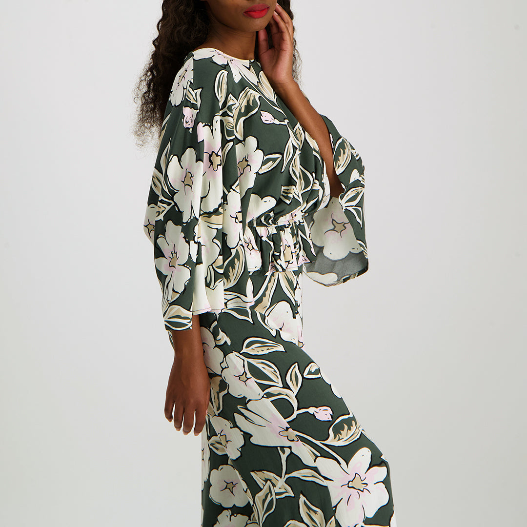 Olive Frill Blouse