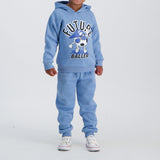 PRE-BOYS MODA BLUE FLEECE TRACK SET (HOODY + JOGGER)