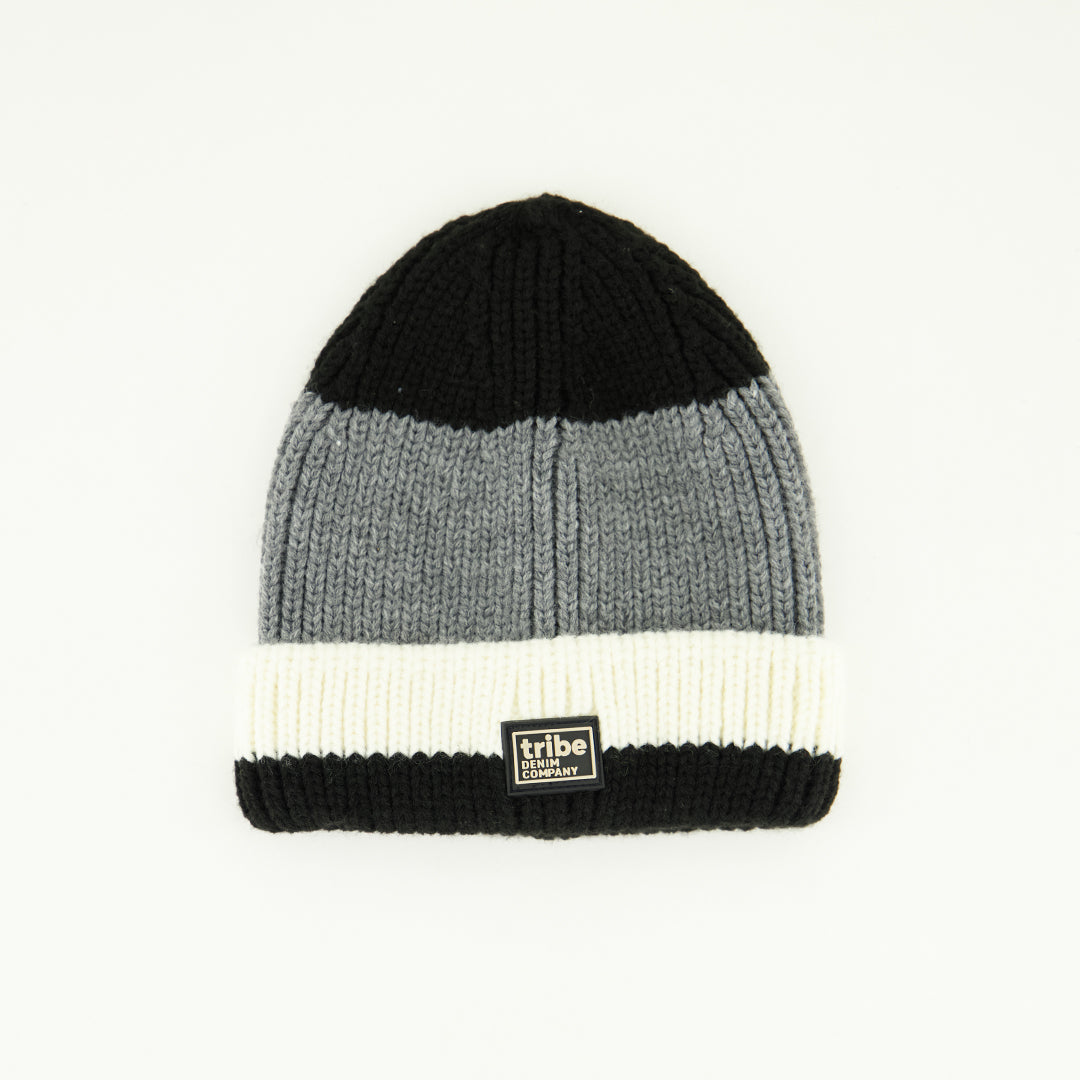 Colourblock Turn Up Beanie