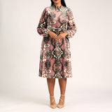 LADIES CIARRA MINK PRINTED DRESS