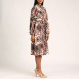 LADIES CIARRA MINK PRINTED DRESS