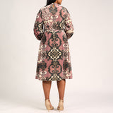 LADIES CIARRA MINK PRINTED DRESS