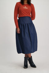 LADIES CIARRA BUBBLE HEM SKIRT