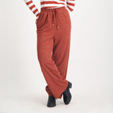 LADIES CIARRA RUST LUREX WIDE LEG PANTS