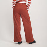 LADIES CIARRA RUST LUREX WIDE LEG PANTS