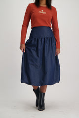 LADIES CIARRA BUBBLE HEM SKIRT