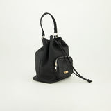 Soft Pu Bucket Bag.Silver Trims.