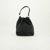 Soft Pu Bucket Bag.Silver Trims.