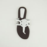 Toe Laser Floral Push In Sandal.