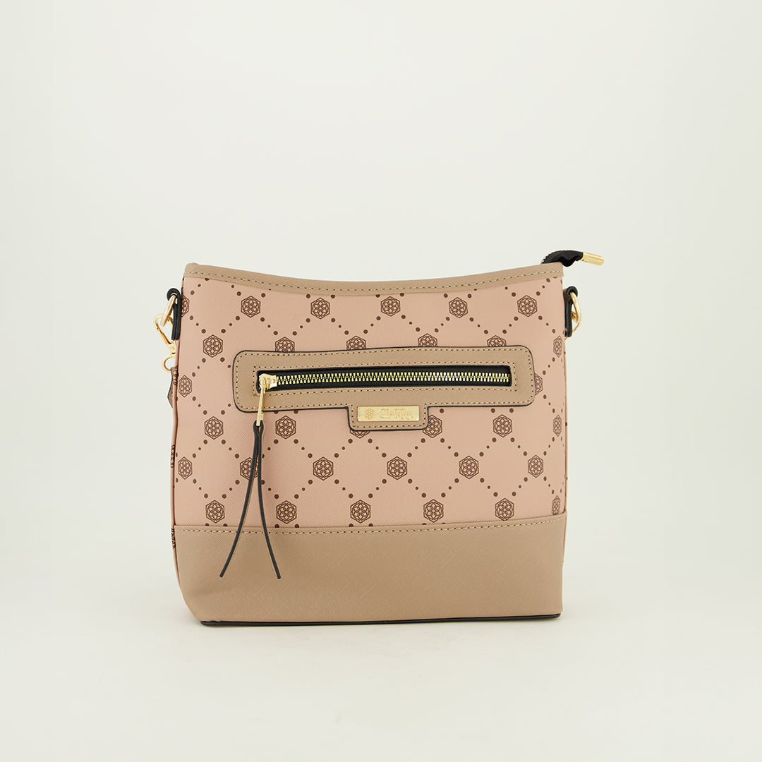 Aop Crossbody Bag.Jacquard Strap.