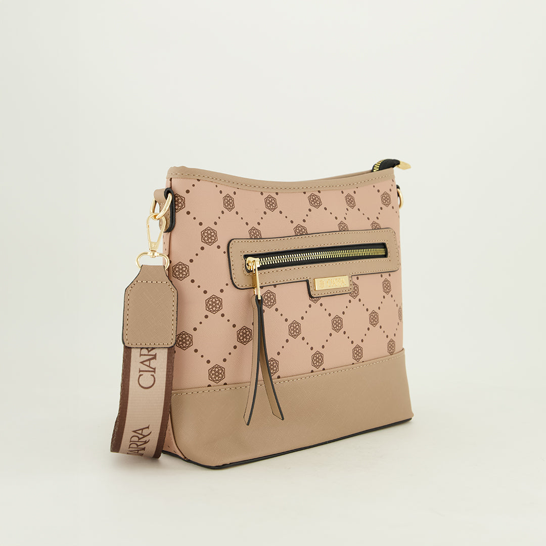 Aop Crossbody Bag.Jacquard Strap.